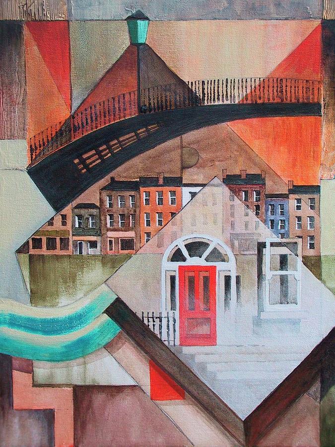 The HaPenny Bridge, Dublin Painting by Val Byrne