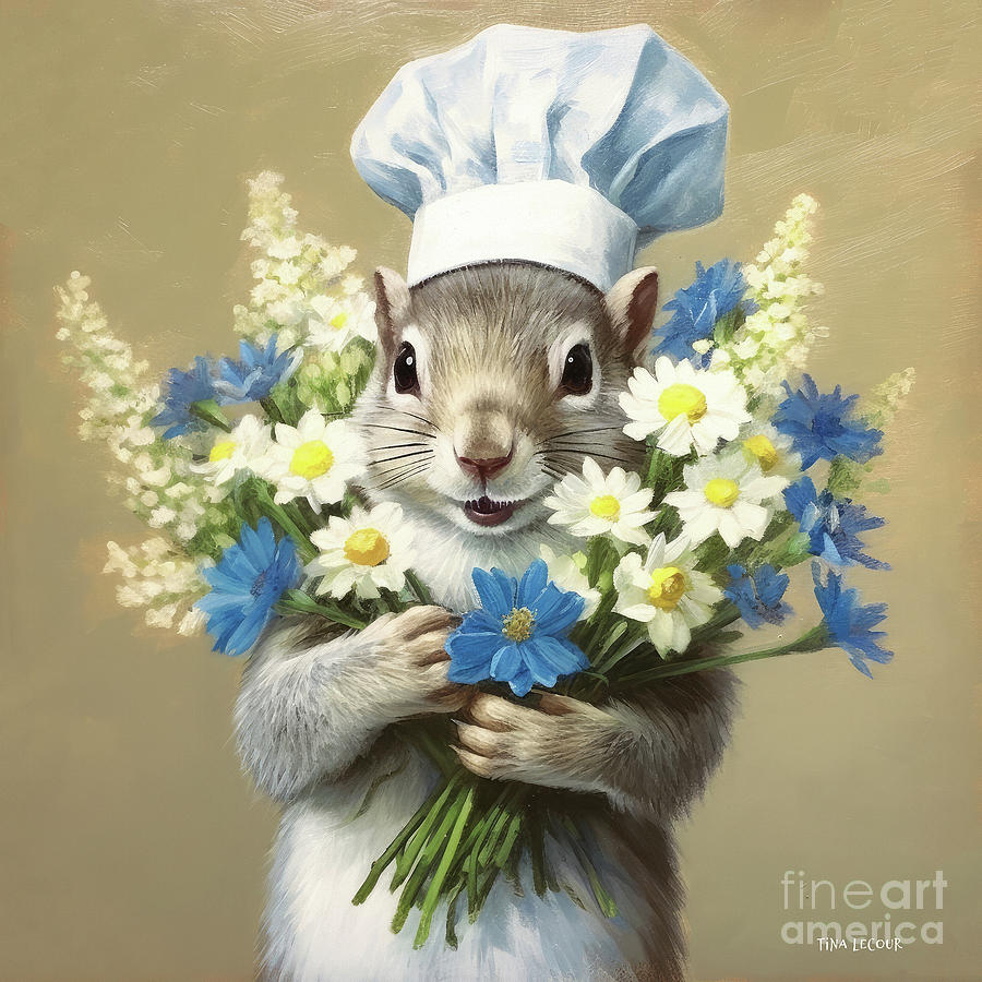 The Happy Garden Chef Painting