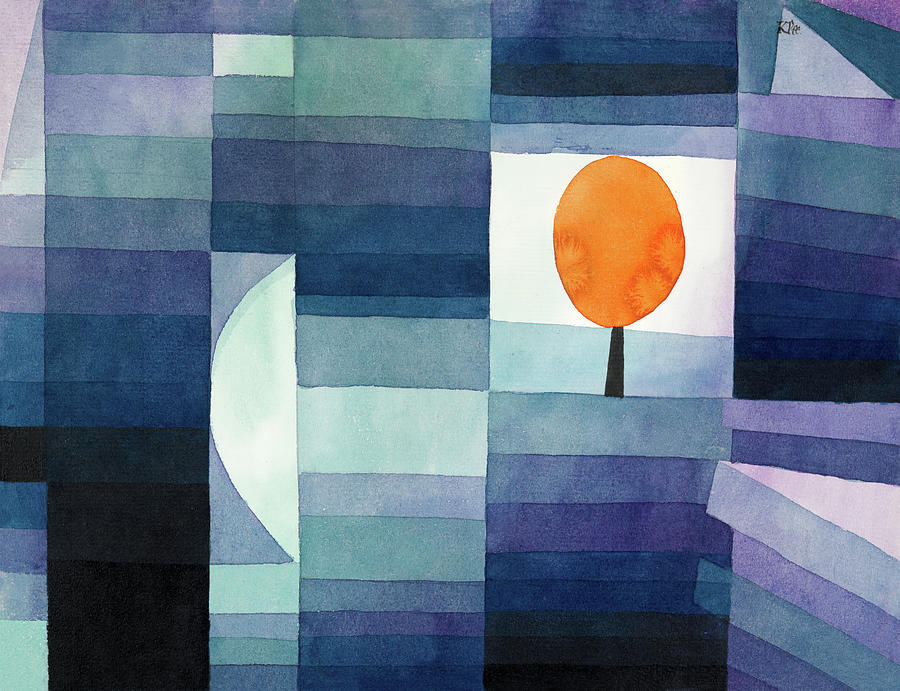The Harbinger of Autumn Painting by Paul Klee Painting by Paul Klee