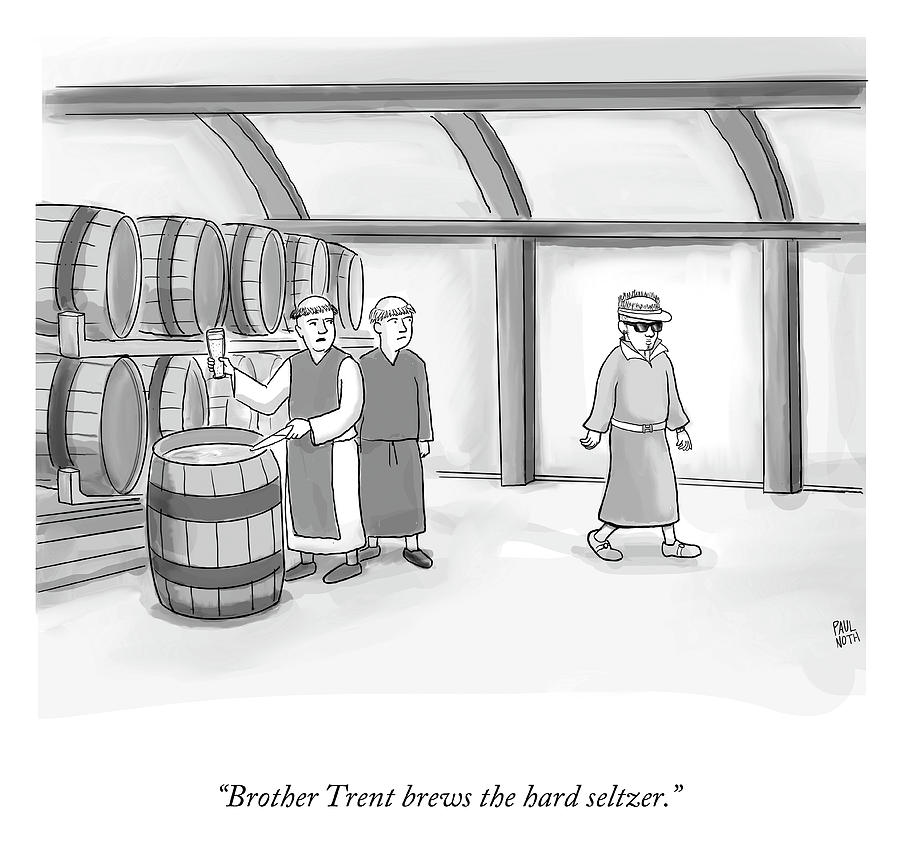 The Hard Seltzer Drawing by Paul Noth
