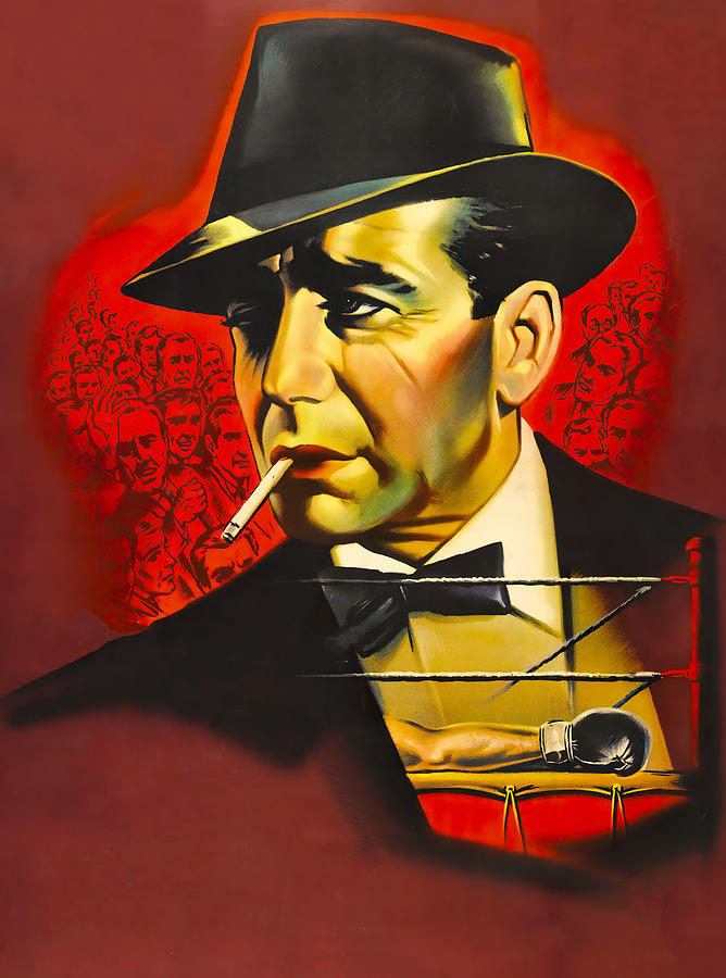 Humphrey Bogart Painting - The Harder They Fall, 1956, movie poster painting by Jean Mascii by Movie World Posters