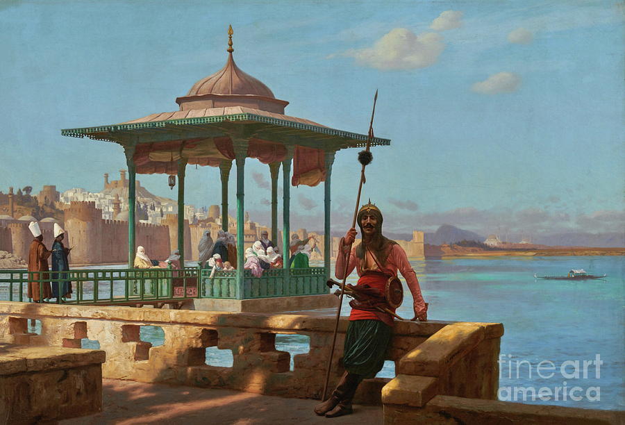  The Harem in a Kiosk Painting by Jean-Leon Gerome