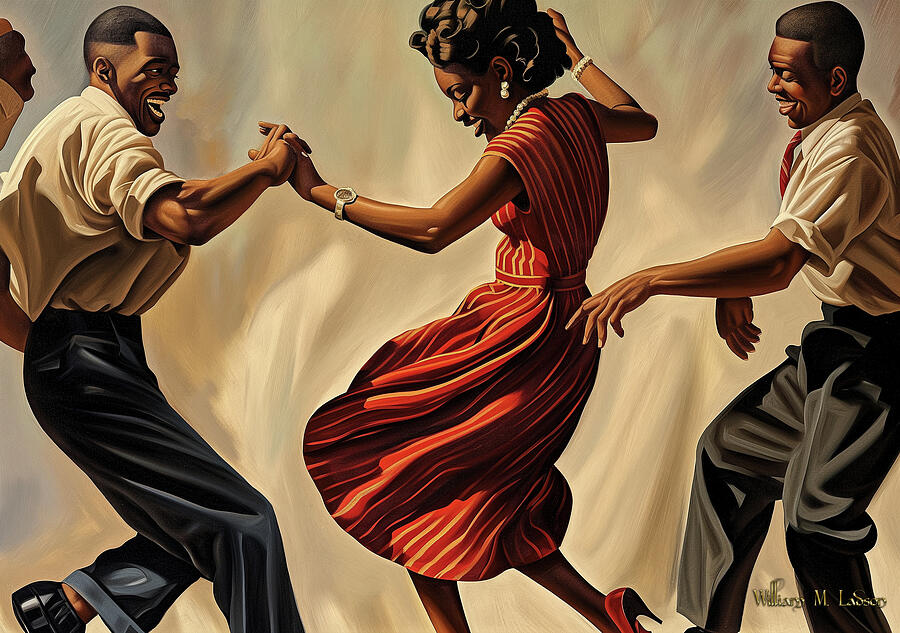 The Harlem Lindy Hop Digital Art by William Ladson