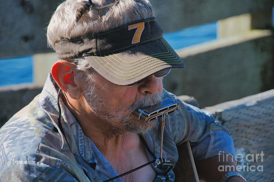 The Harmonica Man Photograph by Chuck Burdick - Pixels