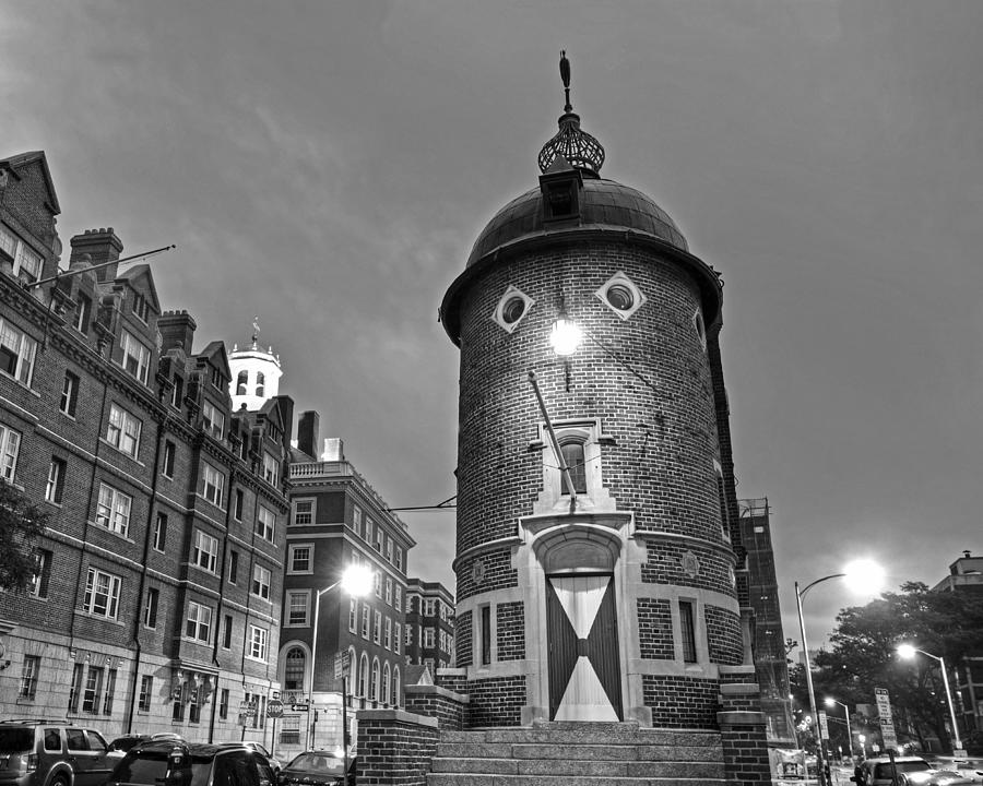 The Harvard Lampoon Harvard Square Cambridge MA Black and White Photograph by Toby McGuire