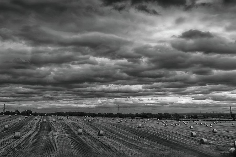 The Harvest Gathered Monochrome Photograph by Jeff Townsend