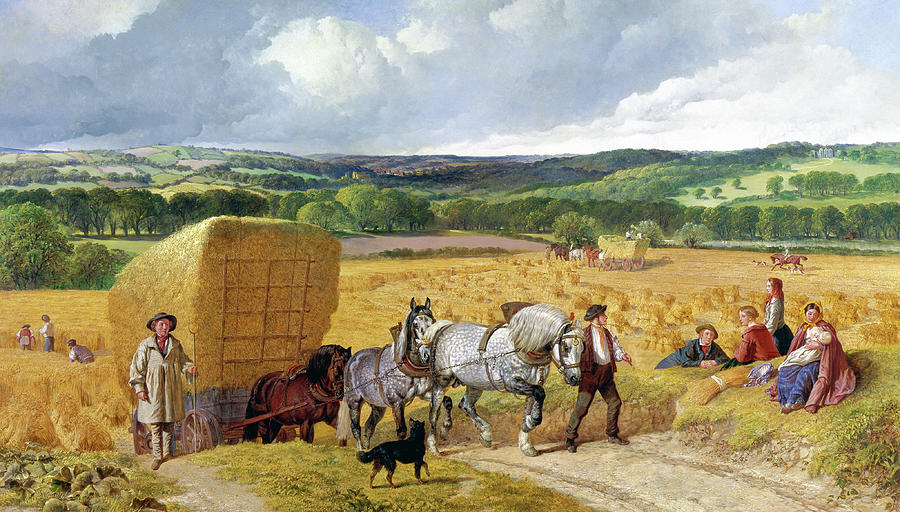 The Harvest Painting 1857 Painting by John Frederick Herring