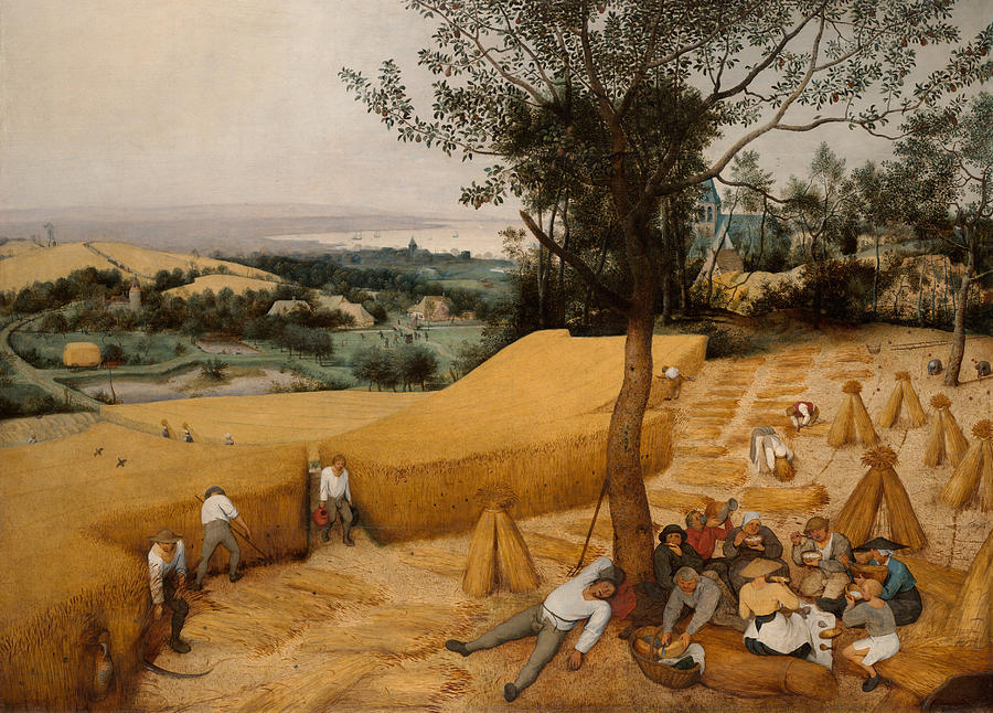 The Harvesters, 1565 Painting by Pieter Bruegel the Elder