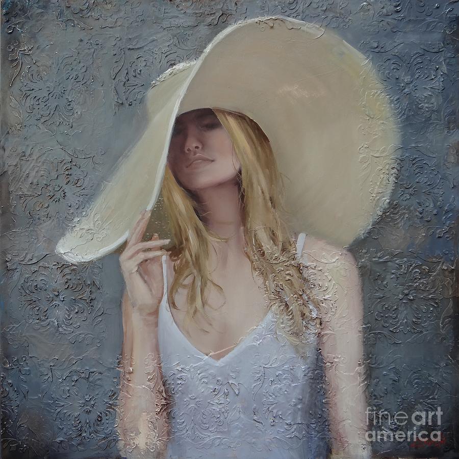 The Hat Painting by Laura Lee Zanghetti