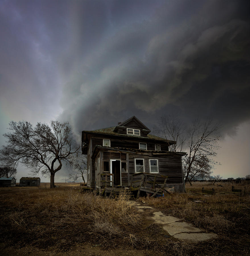 Shelf Cloud Photograph - The Haunting by Aaron J Groen