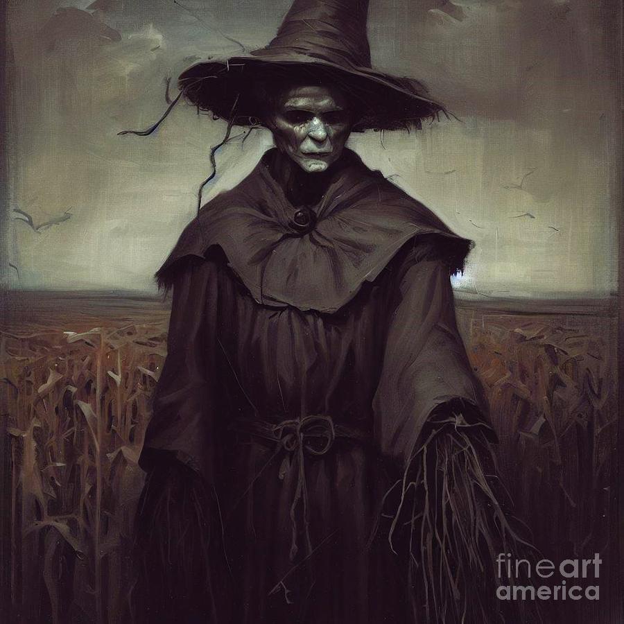 The Haunted Scarecrow Digital Art By Julie Kaplan - Fine Art America