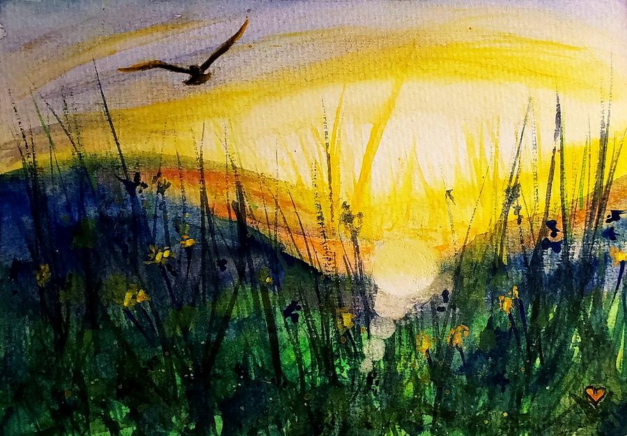The Hawk Painting by Deahn Benware
