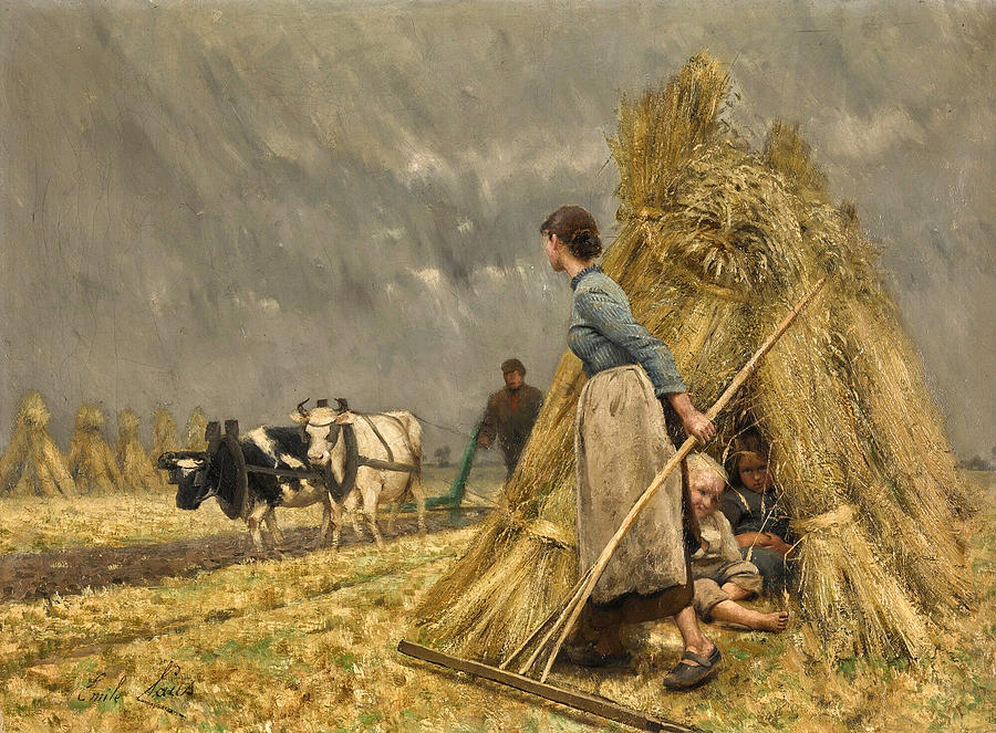 The Haymakers Painting by Emile Claus