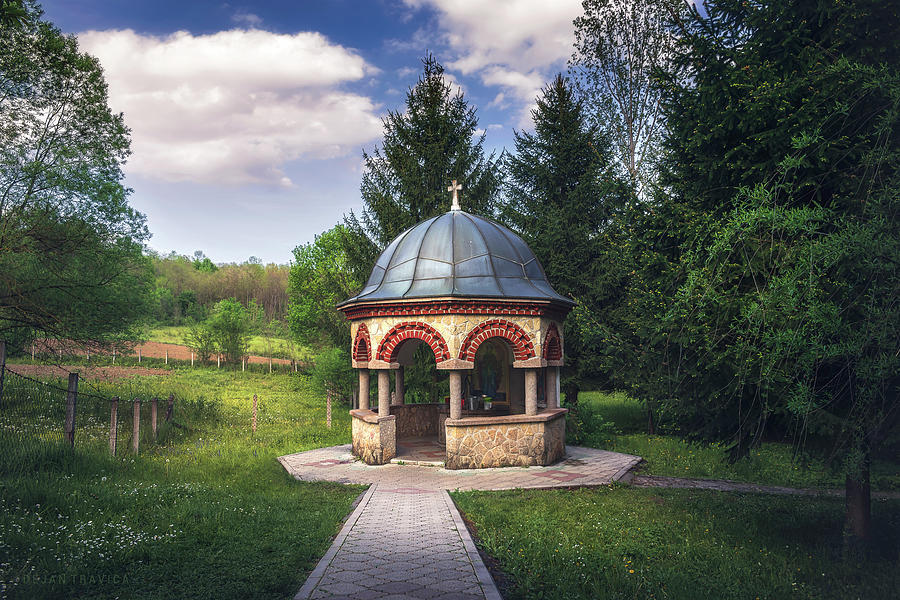 The healing water well of the Koporin monastery in Serbia Photograph by Dejan Travica The healing water well of the Koporin monastery in Serbia Photograph by Dejan Travica