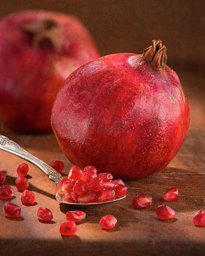 Still Life Photograph - The Healthy Pomegranate by John Rogers