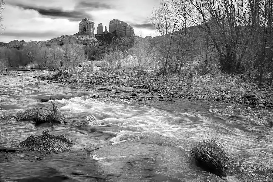 The Heart of Sedona BW Photograph by Donna Kennedy