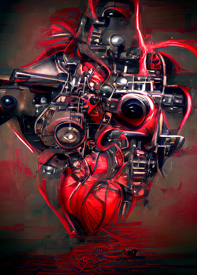 The Heart of the Machine Digital Art by Rein Nomm