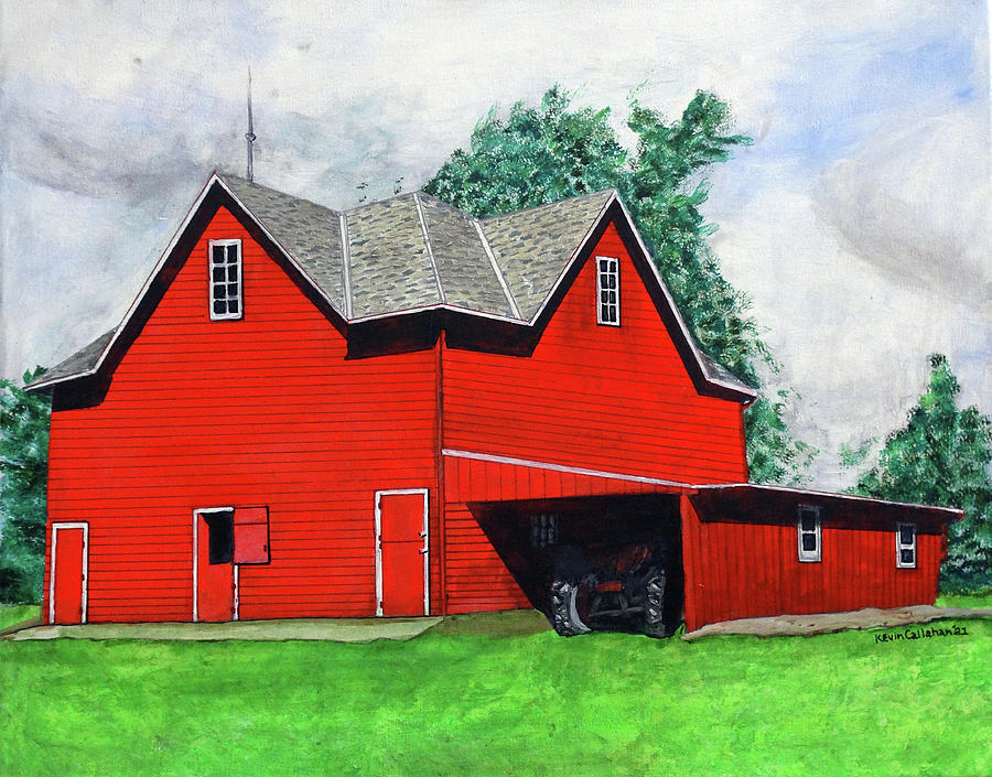 The Heflin Barn Painting by Kevin Callahan