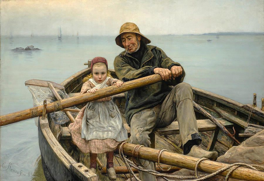 The helping Hand Painting by Emile Renouf