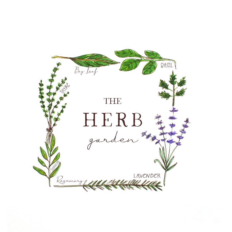 The Herb Garden Painting by Elizabeth Robinette Tyndall