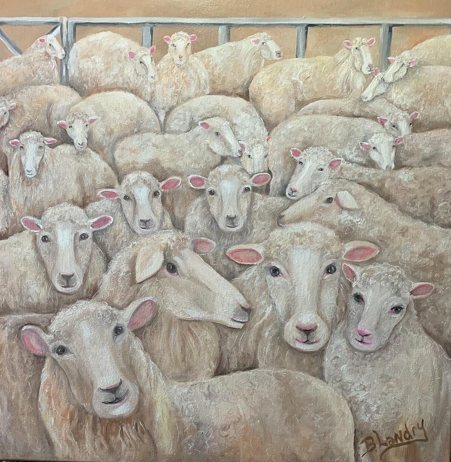 The Herd Painting by Barbara Landry