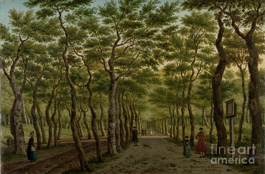 The Herepad in the Haagse Bos, Paulus Constantijn la Fargue, 1778 Painting by Shop Ability
