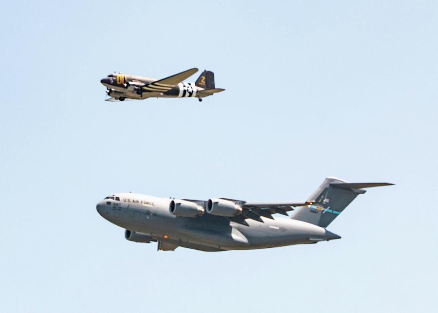 The Heritage Flight at Dover AFB Air Show Photograph by William E