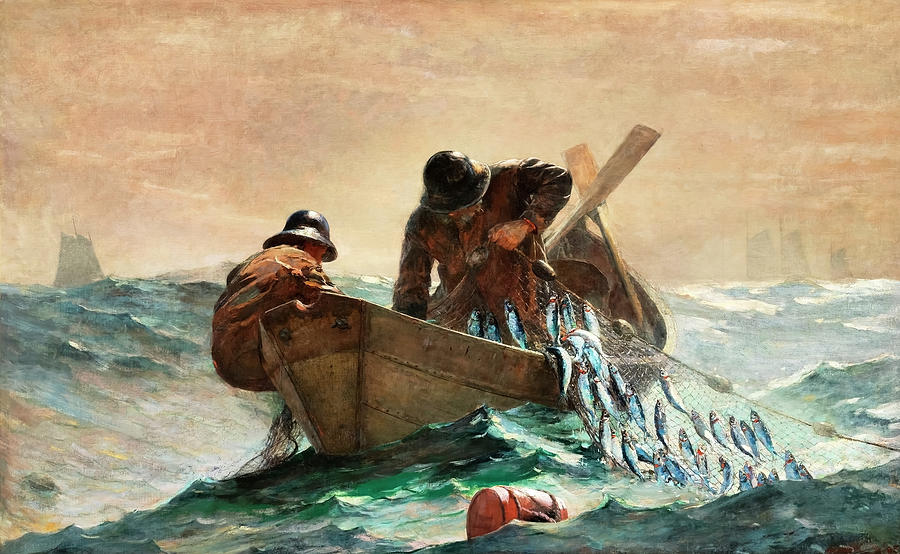 The Herring Fishing By Winslow Homer Painting