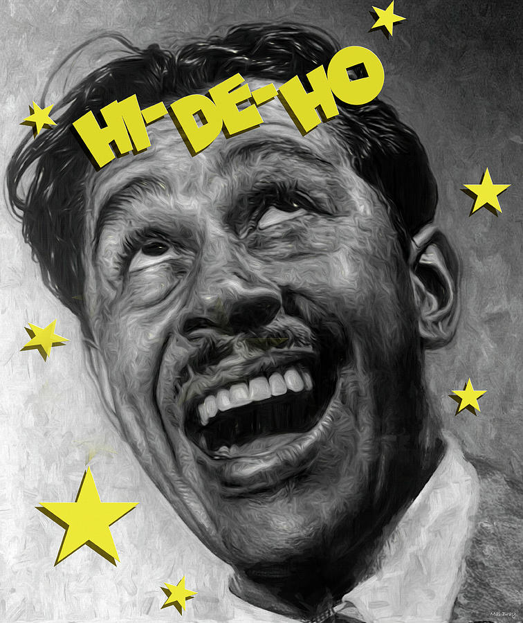 Jazz Mixed Media - The Hi De Ho Man by Mal Bray