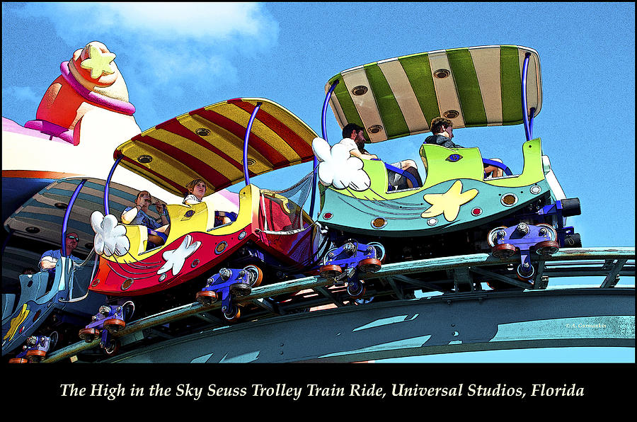 The High in the Sky Seuss Trolley Train Ride, Universal Studios, Photograph by A Macarthur Gurmankin