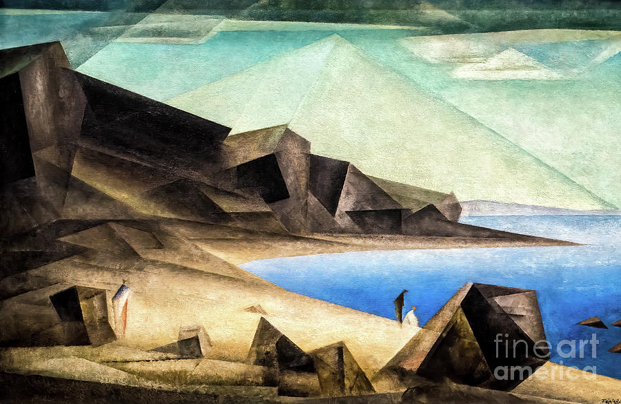 The High Shore by Lyonel Feininger 1923 Painting by Lyonel Feininger