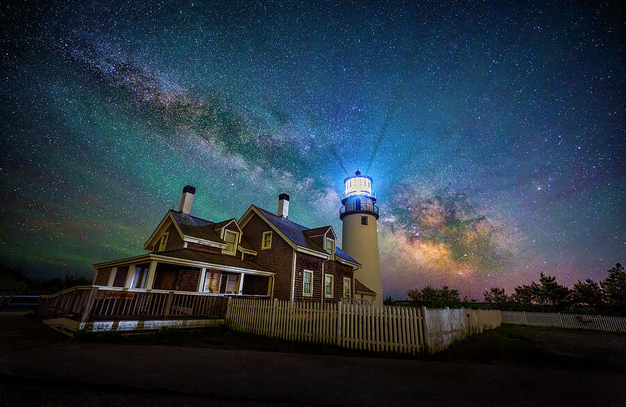 The Highland Lighthouse And The Milky Way Photograph by Mark Papke