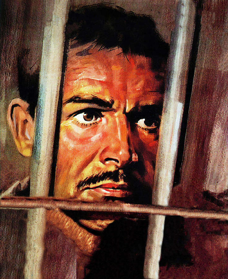 Sean Connery Painting - The Hill, 1965, movie poster painting by Movie World Posters