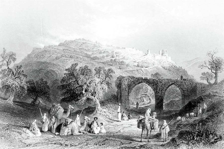 The Hill of Samaria in 1847 Photograph by Munir Alawi
