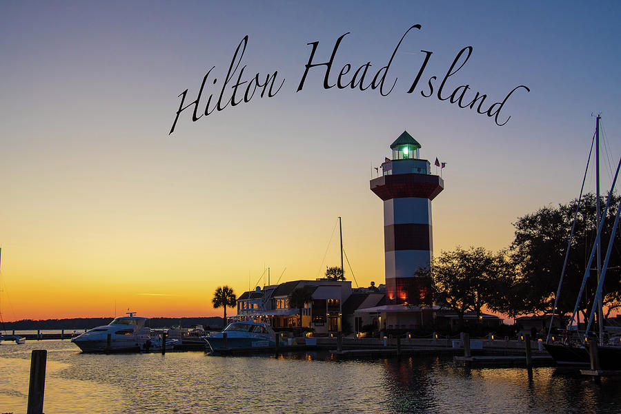 The Hilton Head Island Harbour Town Lighthouse Photograph by Dennis Schmidt