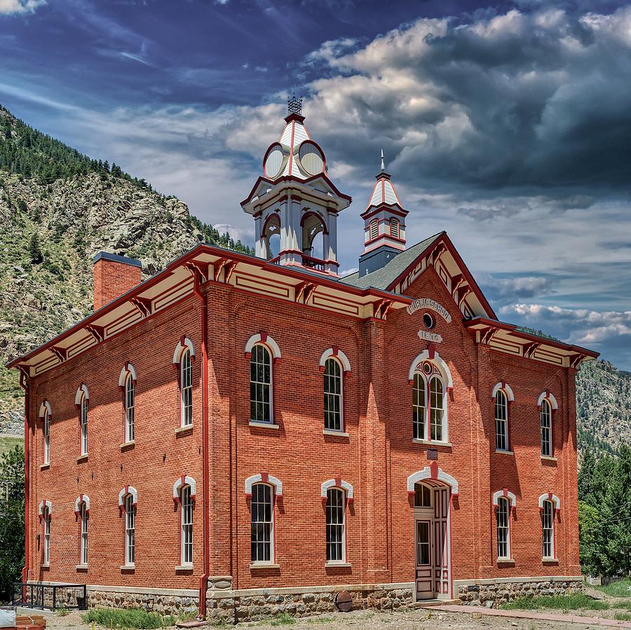 The Historic 1874 Georgetown School Photograph by Mountain Dreams - Pixels