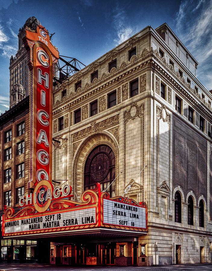 The Historic Chicago Theater, 1990s Photograph By Mountain Dreams