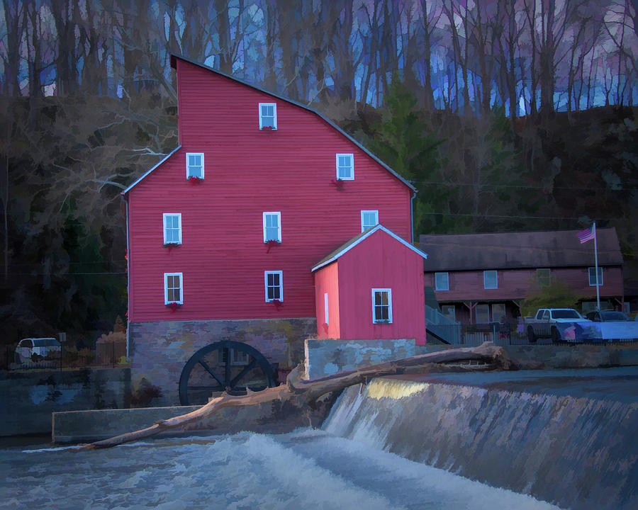 The Historic Red Mill of Clinton, NJ Photograph by Alan Goldberg