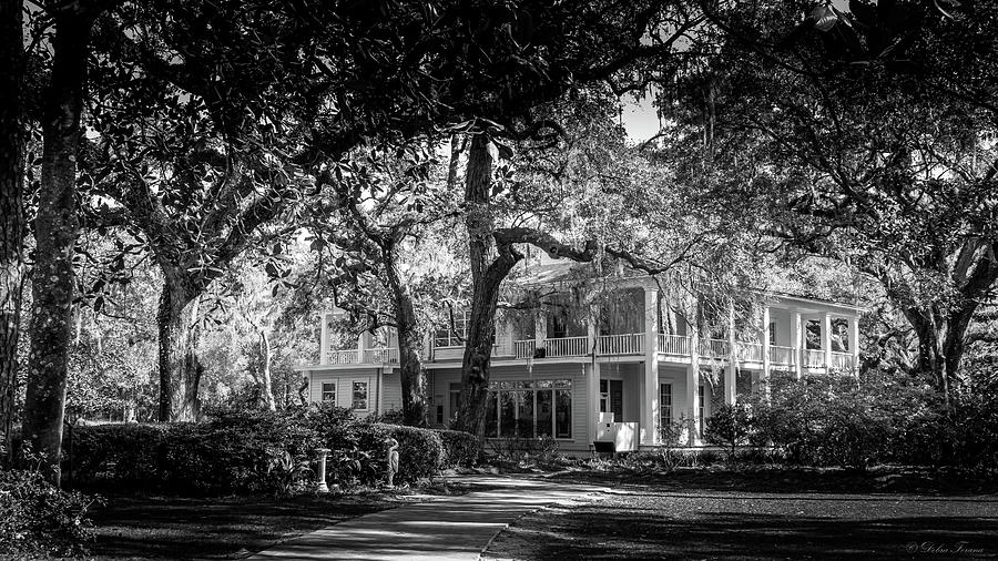 The Historic Wesley House In Bw Photograph