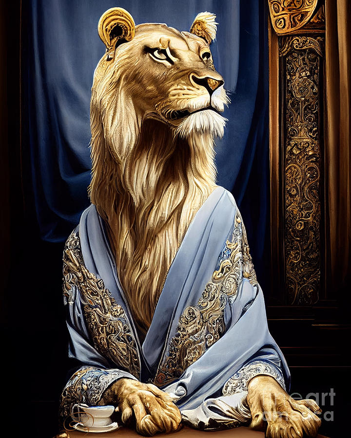 The history of the felines IV Digital Art by Laurent P TELIAS Pixels