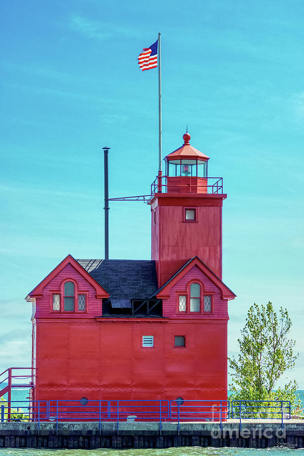 The Holland Harbor Lighthouse Photograph by Jennifer White
