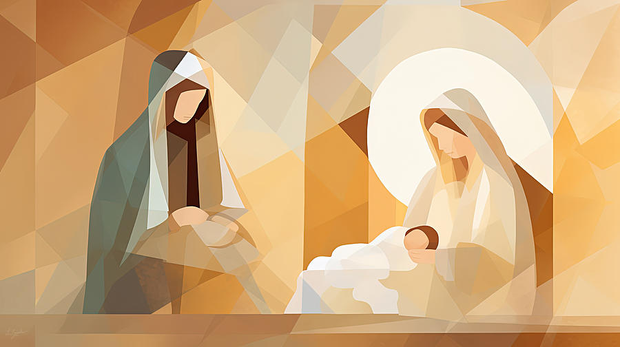 Jesus Christ Painting - The Holy Family Art by Lourry Legarde