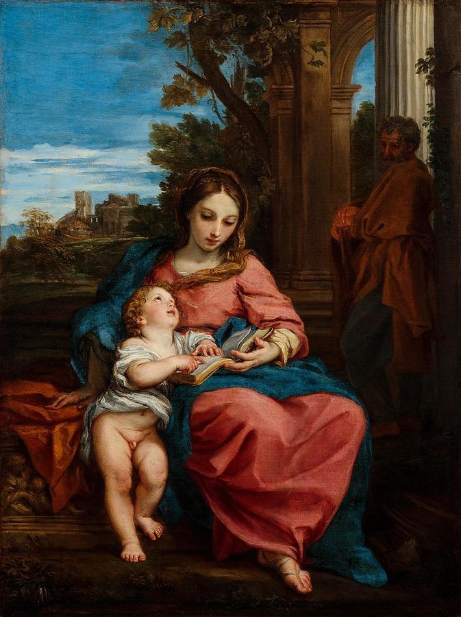 The Holy Family Painting by Carlo Maratta - Fine Art America