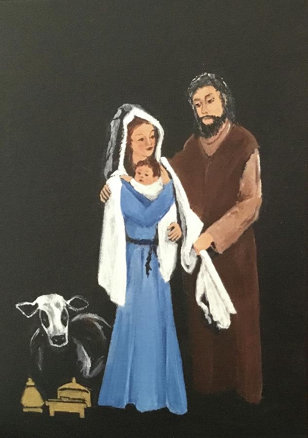The Holy Family Painting by Ellen Canfield