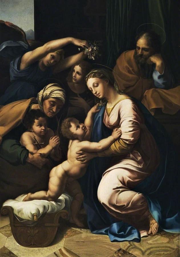 The Holy Family of Francois I after Raphael Painting by Anonymous ...