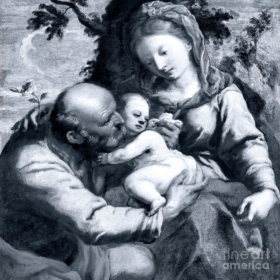 The Holy Family Outdoor Photograph by Munir Alawi