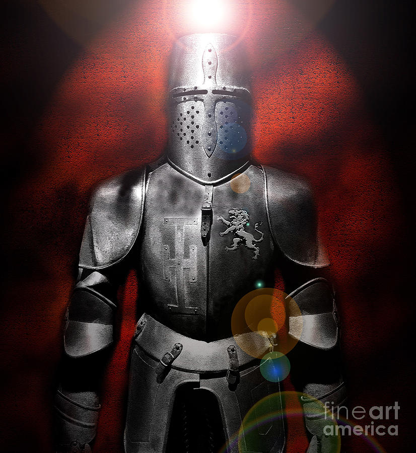 The Holy Knight Mixed Media by David Lee Thompson