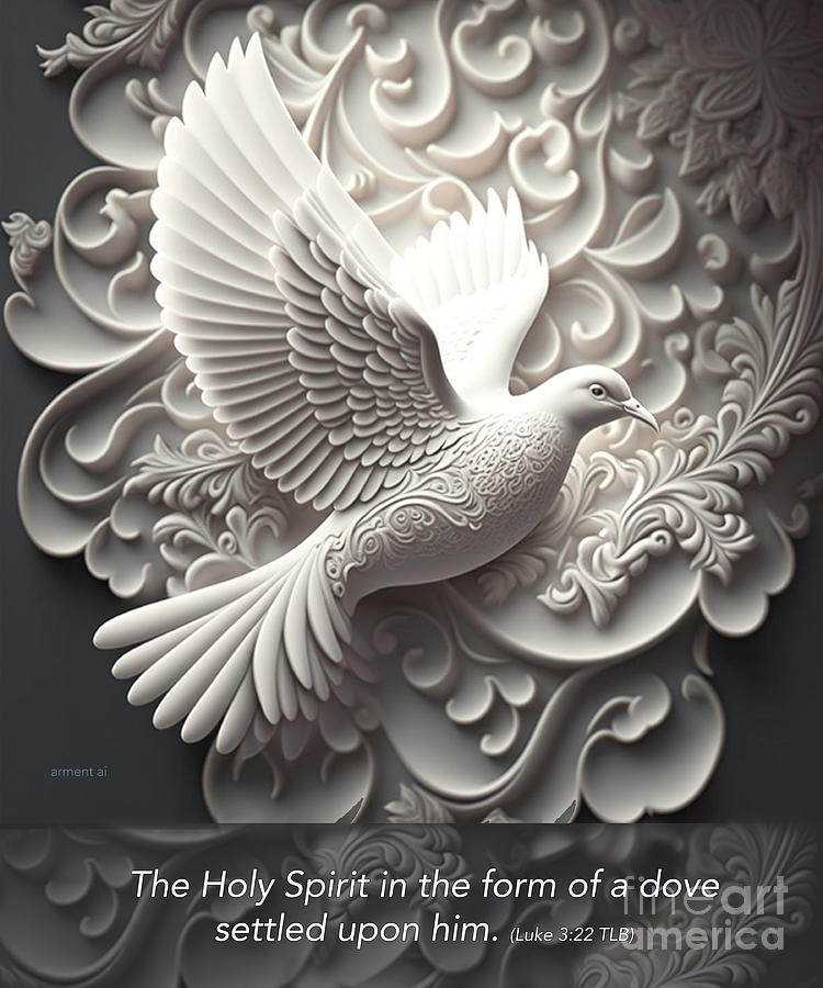 The Holy Spirit as a Dove Digital Art by David Arment