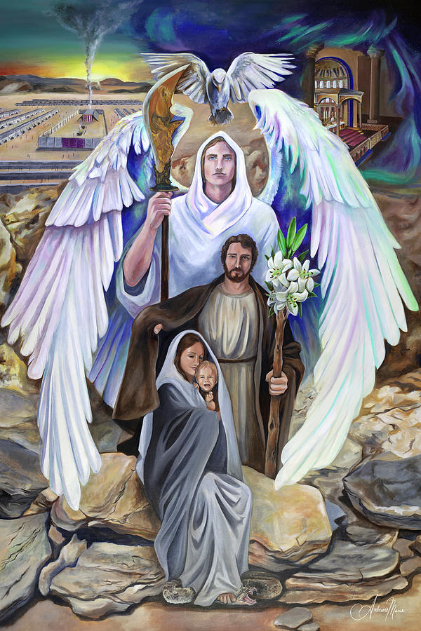 Jesus Christ Painting - The Holy Veiling  by Amberose Marie