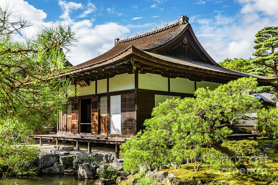 The hondo or main hall at Ginkaku-Ji, Kyoto Photograph by Lyl Dil Creations